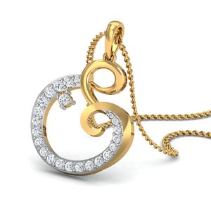 Collar Boho con Colgante de Zirconia en Espiral, Chapado en Oro de 18k, Geométrico, al por Mayor, para Mujer - Product Image 5