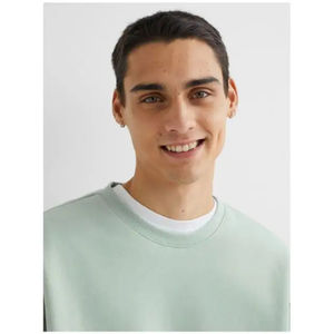 Jersey extragrande de invierno para hombre, sudadera con logotipo personalizable, estampado de lana gruesa, cuello redondo, bordado, algodón liso - Product Image 6