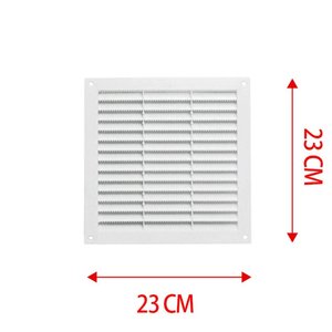Griglia di ventilazione quadrata 230x230mm griglia di ventilazione in plastica Made in Italy-materiali elettrici/ventilatori da bagno - Product Image 1