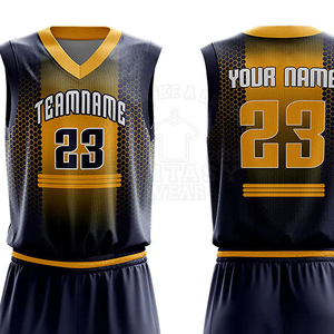 Ensemble de maillots de basket-ball personnalisés unisexes, uniforme sportif respirant, tissu en maille à séchage rapide, vêtements d'équipe, protection UPF 50 - Product Image 5