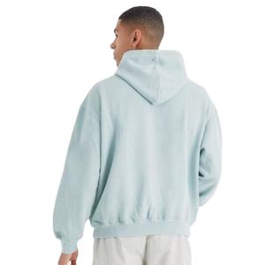 Jersey de lana de algodón pesado personalizado para hombre, Sudadera con capucha de corte regular, ropa de calle bordada, hombros caídos, Invierno - Product Image 4