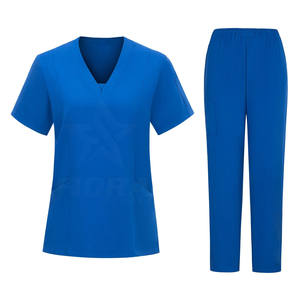 Conjunto de Uniforme Médico Cómodo para Hospital, con Tela de Sarga Resistente, Conjunto de Uniforme Médico para Enfermeras con Manga Corta, Top de Uniforme Médico para Mujer - Product Image 4