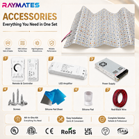 Feuille LED flexible personnalisable haute luminosité DC24V SMD 2835, découpable, ultra-fine comme du papier, pour rétroéclairage de sol