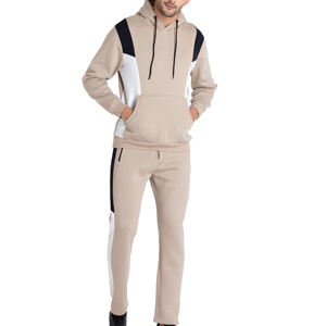 Venta al por mayor de 2 piezas de calidad superior Jogger hombres deportes chándal con capucha de lana gimnasio ropa para correr logotipo personalizado sólido para el invierno - Product Image 1