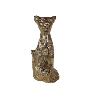 Esculturas de animales de aluminio Acabado en plata para el hogar Sala de estar Escultura decorativa de escritorio Hecho a mano Personalizado a granel - Product Image 6