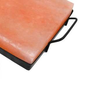 Cristales de sal rosa del Himalaya Natural con certificación ISO Kosher 2024, bandeja de acero inoxidable, caja a granel, bolsa de embalaje, losa de cocina de Nacl crudo - Product Image 3