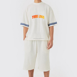Conjunto de Dos Piezas para Hombre, Verano 2026, Color Sólido, Informal, Transpirable, Tejido de Poliéster/Algodón, Precio Muy Bajo, Venta al Por Mayor - Product Image 1