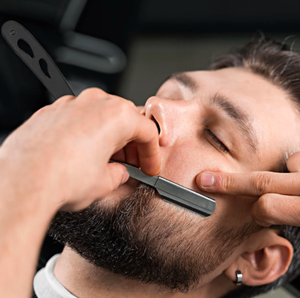 ANAAIF Kit de rasoirs de barbier forgés par poudre pour hommes Rasoir droit pour l'épilation du corps Outil de rasage pour le toilettage - Product Image 5