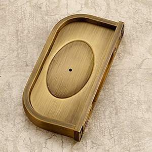 Jabonera de dos piezas respetuosa con el medio ambiente, soporte para espejo de baño de latón moderno, lo último - Product Image 2