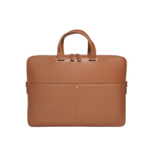 Porte-documents en cuir OEM de style vintage pour ordinateur portable Hunter Brown Crossbody Work Travel Bag Fermeture à glissière pour hommes femmes Office Use - Product Image 4