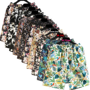 Pantalones cortos de algodón con estampado de playa y cordón de verano para hombre - Product Image 2