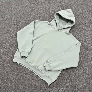 2025 sudaderas con capucha básicas informales de Color sólido para hombre, forro polar transpirable de poliéster/algodón, talla grande, logotipo personalizado para exteriores - Product Image 1