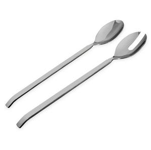 Servidor de ensaladas de acero inoxidable, juego de cubiertos de Metal, cuchara y tenedor para servir ensalada, nuevo diseño - Product Image 2
