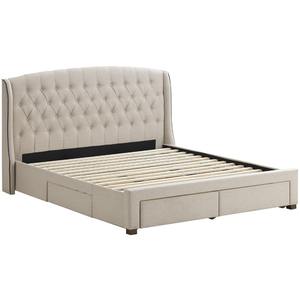 TH-H8159 เตียงขนาดคิงไซส์หุ้มเบาะดีไซน์ใหม่ล่าสุดเตียงขนาดควีนไซส์ขนาดคิงไซส์ราคาถูกพร้อมหัวเตียง - Product Image 4