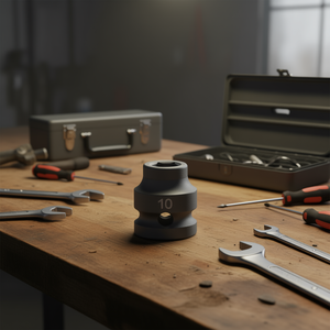 Facom 1/2'' Metric Hexagonal Stubby <b>Impact</b> <b>Socket</b> - Product Image 3