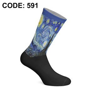 Chaussettes à impression numérique 360° de Turquie, collection d'art par sublimation, design graphique vibrant, chaussettes unisexes de qualité supérieure - Product Image 1