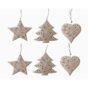 Árbol colgante decorativo de Navidad de hierro y Metal plateado de la más alta calidad, nuevo colgante de Navidad Vintage para suministros festivos y para fiestas - Product Image 5