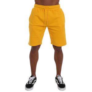 Vente en gros de shorts de sport en molleton de coton 2024 pour hommes, motif uni, fermeture à la taille élastique, utilisation estivale décontractée - Product Image 1