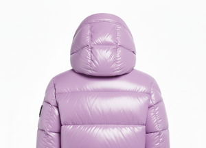 VARSITY SPORTS GEAR Lavender Custom Casual <b>Men's</b> Woolen Puffer <b>Jacket</b> <b>Lightweight</b> Hooded Zipper Breathable Eco-Friendly Winter - Product Image 4