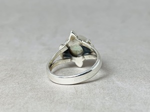 Bague en argent perle blanche faite à la main 925 bague en argent sterling massif avec pierres précieuses bijoux de mariage élégants fabricant direct en gros - Product Image 6