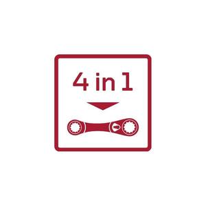 ประแจวงแหวนคู่แบบมีวงล้อเกลียว Gedore รุ่นพรีเมียม สำหรับมืออาชีพ - Product Image 3