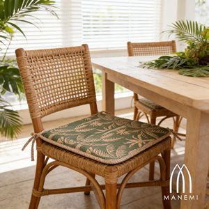 Cojín para Silla Repelente al Agua de 40x40x2 cm para Uso en Interiores y Exteriores, Fácil de Limpiar con Correas de Sujeción - Product Image 3