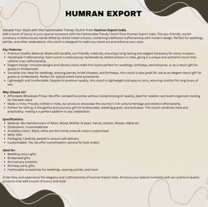 Designer Handicraft Ladies <b>Clutch</b> Great For Weddings Festivals Or Everyday Style With An Artistic Touch - Product Image 2