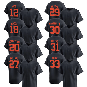 Camisetas de Béisbol Edición Limitada Alternativa de los Detroit para Hombre 2025, Personalizadas, Tallas Grandes, con Logos Bordados y Cosidos, Uniformes Negros - Product Image 1