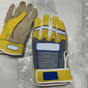 Gants de frappe de baseball professionnels avec logo personnalisé en cuir de vachette véritable jeunesse et adulte taille basse quantité minimale de commande conception personnalisée - Product Image 5