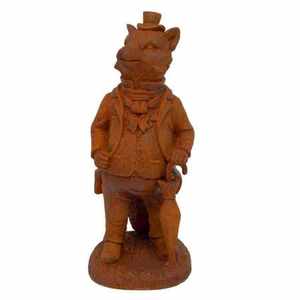 รูปปั้นสุนัขจิ้งจอกตกแต่งสวนรูปปั้นสุนัขจิ้งจอกแบบเรียบง่ายรูปปั้นสุนัขจิ้งจอกตกแต่งบ้านในวันหยุดคริสต์มาส - Product Image 1