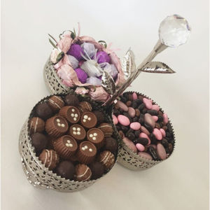 Exclusive Quality Aluminium Decorative Bowl In <b>Pink</b> Color <b>Powder</b> Coated Restaurant Tableware Serving Chocolate Bowl - Product Image 3