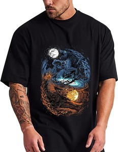 T-shirt blanc de haute qualité bon marché pour hommes T-shirt Dtg en coton personnalisé Impression de t-shirts personnalisés avec logo imprimé - Product Image 2