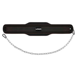 SFI เข็มขัดยกน้ำหนักนีโอพรีนพร้อมโซ่สำหรับออกกำลังกายเพาะกายการฝึกความแข็งแรงเข็มขัด - Product Image 1