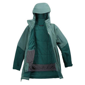 Veste de ski personnalisée OEM pour femmes avec tissu imperméable respirant, couche intérieure isolée, impression et étiquetage de logo - Product Image 3
