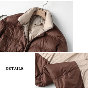 Chaquetas acolchadas marrones, chaqueta acogedora de estilo callejero para hombre, chaqueta de hombre cálida y de moda para invierno y actividades al aire libre - Product Image 4