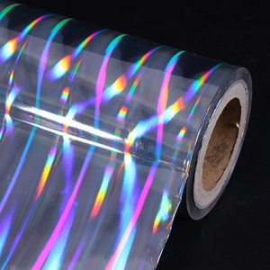 Wholesale Holographic Adhesive Sticker PET Material Seamless Rainbow Pattern High Gloss Effect Decorative Packaging <b>Lamination</b> - Product Image 1