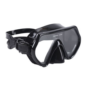 مخصص ملون إطار كبير أقنعة الغوص الحرة شعار مطبوع الزجاج المقسى نظارات سيليكون للأطفال - Product Image 1