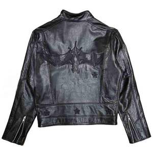 Chaqueta de cuero para hombre de cuero suave de primera calidad ajuste clásico OEM ODM directo de fábrica al por mayor chaqueta de motocicleta personalizada - Product Image 4