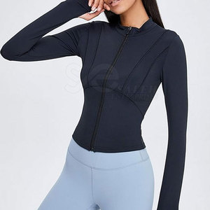 Chaquetas de Yoga para Mujer, Fabricadas en Pakistán, 100% Algodón, Secado Rápido, Corte Ajustado, Logotipo Frontal, para Invierno - Product Image 1