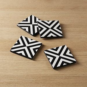 Posavasos de resina de madera moderno, posavasos de resina de madera redondos cuadrados para bebidas, posavasos de resina epoxi de madera hecho a mano de diseño especial - Product Image 1