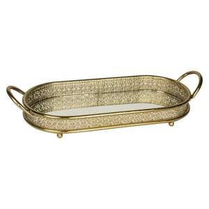 Bandeja Clásica de Metal y Espejo Diseñada para Complementar Temas de Decoración del Hogar Tradicionales y Contemporáneos - Product Image 4