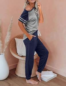 Wholesale Custom Logo <b>Women</b> Two Piece Set <b>Velour</b> Two Piece Set Side Stripes <b>Tracksuits</b> Zip up Sweatshirt Long Sleeve Casual Sets - Product Image 5