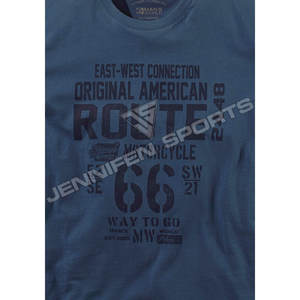 Camiseta de algodón 100% de alta calidad para hombre, Digital camiseta con logotipo impreso, cuello redondo, manga corta, cuello interior, etiqueta tejida - Product Image 2