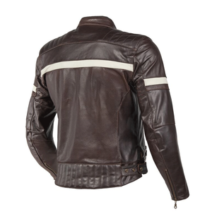 OEM Custom Design Men's Genuine Leather Racing Motorbike Jacket Breathable Winter Riding Jacket with Windproof Protections - Product Image 2
