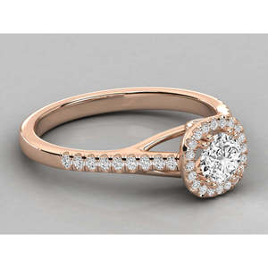 Anillo de Diamante Cultivado en Laboratorio de Oro de 18K - Product Image 1