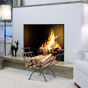 Solid Iron <b>Log</b> Storage Best Quality Rectangle Shape Black Color Indoor and Outdoor <b>Log</b> Rack and Holder From India Metal Racks - Product Image 6