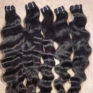 Extensiones de cabello humano virgen Remy indio de alta calidad 100% - Product Image 1