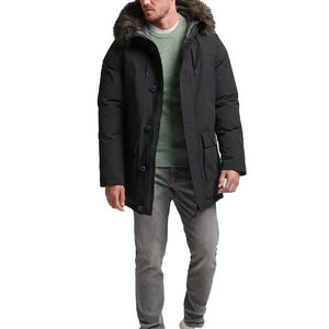 Veste d'hiver pour homme, manteau à capuche, parka chaude coupe-vent, parka épaisse pour homme, vêtements d'extérieur décontractés respirants, vestes pour homme - Product Image 2