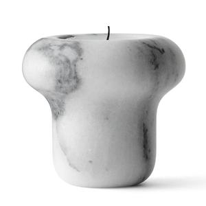 Bougeoir en onyx fait à la main magnifiquement sculpté pierre de marbre blanc de haute qualité Design personnalisé Figurine décorative pour la maison - Product Image 1