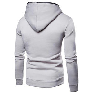 Personnalisé nouveau Style hommes 3/4 quart fermeture éclair jusqu'à Hoodies Polaire Doublé Casual Athlétique Sweats Pull gym sportswear à capuche - Product Image 6